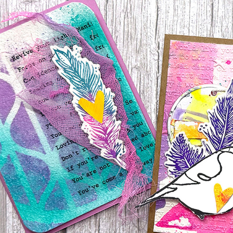 Load image into Gallery viewer, Ranger ink ranger • dina wakley media stencil groovy coaster
