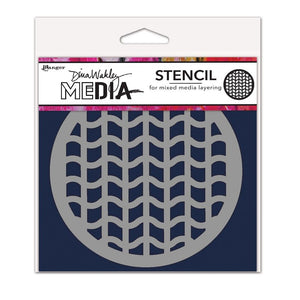 Ranger ink ranger • dina wakley media stencil coasters tire tracks