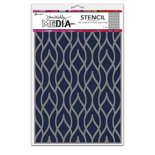 Ranger ink ranger • dina wakley media stencils pointy fence