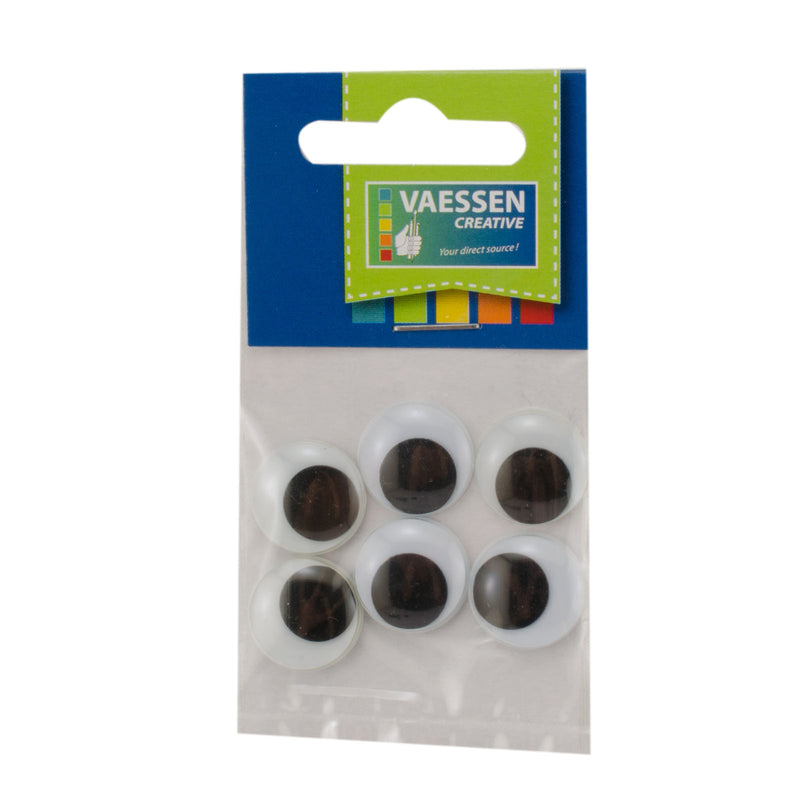 Load image into Gallery viewer, Vaessen creative • ogen beweegbaar plak 17mm 6pcs
