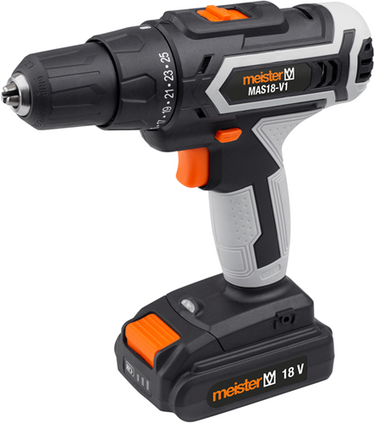 Meister boormachine 18v li-ion mas18v 5y w (1x 5.0ah accu) - wu5451310