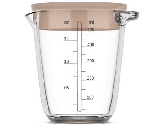 Mepal maatbeker met deksel - chef it - chalk - 500ml