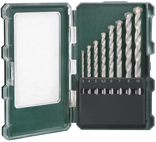 Metabo accessoires metabo sp serie - set van muurboren - 8 stuks - freesontwerp - 130° hoek