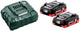 Metabo 685163000 | lihd basisset 18v (2x 4.0ah accu + asc 55 lader) - 685163000