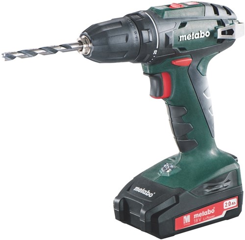 Load image into Gallery viewer, Metabo bs 18 | 18 volt 2.0ah accu-boorschroevendraaier 2x2ah li-ion, lader sc 30 - 602207560
