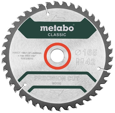 Metabo accessoires metabo cirkelzaagblad cordless cut wood - classic | 165 x 1.8 x 20 mm | z42 wz 5° - 628026000