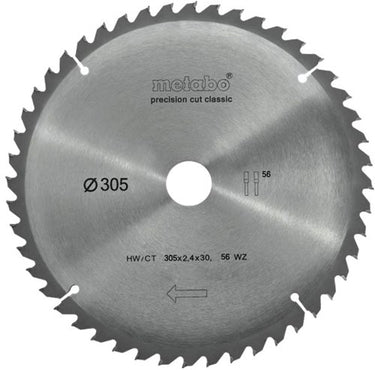 Metabo accessoires metabo cirkelzaagblad precision cut hw ct ø 305 mm, 56 wz 5°neg - 628064000