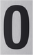 Metafranc cijfer 0 alu - wu0507390