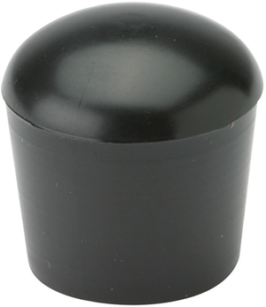Metafranc kap ronde buis 25mm zw 4st w - wu0640166