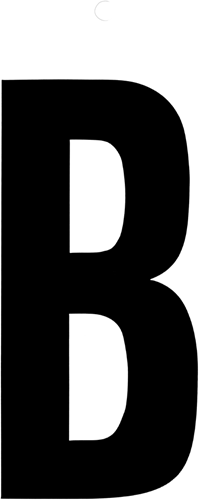 Load image into Gallery viewer, Metafranc plakletter 100mm zwart b - wu0510020
