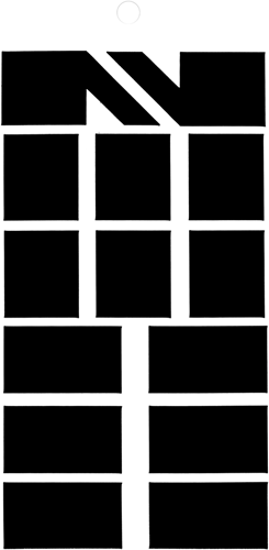 Load image into Gallery viewer, Metafranc plaksymbool 100mm zwart .' - wu0510580
