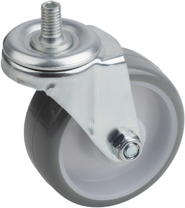 Metafranc zwenkwiel 75mm pu+schroeven w - wu0802940