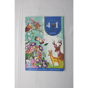 4 in 1 activiteitenboek anti-stress 56 pagina's