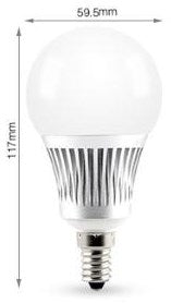 ギャラリービューアに画像をロードする, Mi-light miboxer rgb-cct led e14 kogel 5w rf 2.4g - led0215
