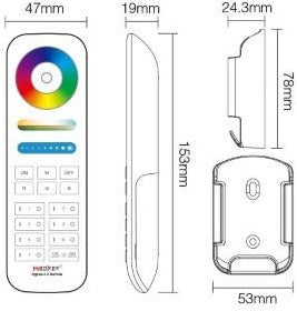 Laden Sie das Bild in Galerie -Viewer, Mi-light miboxer zigbee rgb-cct afstandsbediening 7-zones - led0272
