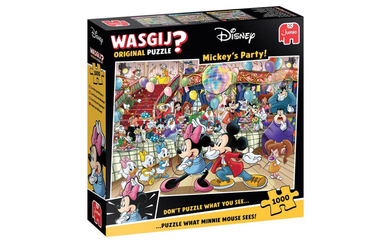 Afbeelding laden in galerijviewer, Jumbo wasgij puzzel original disney mickey's feestje 1000 stukjes
