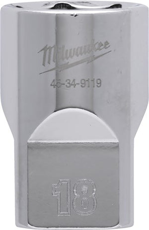 Milwaukee accessoires 1 2 dop metrisch - 18 mm - 4932480016