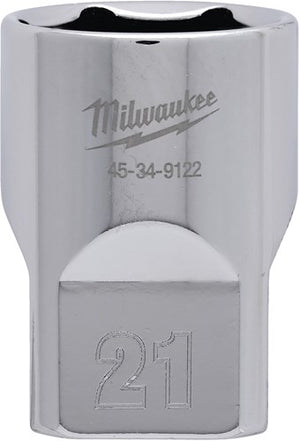 Milwaukee accessoires 1 2 dop metrisch - 21 mm - 4932480019