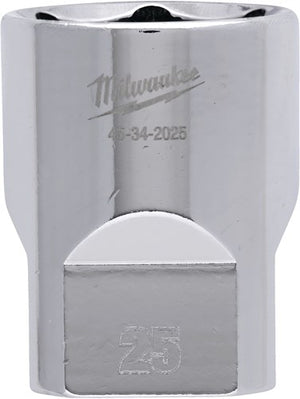 Milwaukee accessoires 1 2 dop metrisch - 25 mm - 4932480023