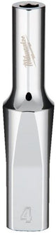 Milwaukee accessoires 1 4 lange dop metrisch - 4 mm - 4932479994