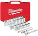 Milwaukee accessoires 1 4” ratel en doppenset | metrisch | 50-delig - 4932464944