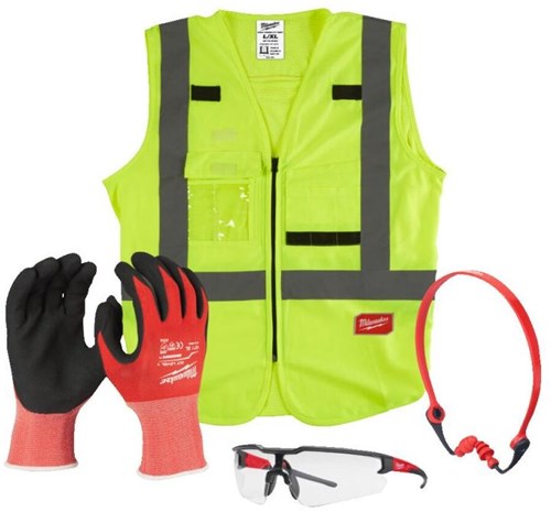 Milwaukee accessoires construction ppe veiligheidskit - g.10 xl - 4932492063