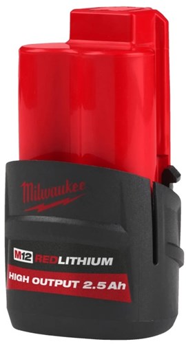 Milwaukee m12 hb2.5 accu high output™ 12v 2.5ah - 4932480164