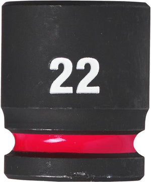 Milwaukee accessoires shockwave krachtdop 1 2 kort 22 mm | 1 stuk - 4932480316