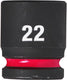 Milwaukee accessoires shockwave krachtdop 1 2 kort 22 mm | 1 stuk - 4932480316