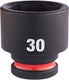 Milwaukee accessoires shockwave krachtdop 1 2 kort 30 mm | 1 stuk - 4932480324