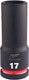 Milwaukee accessoires shockwave krachtdop 1 2 lang 17 mm | 1 stuk - 4932480335