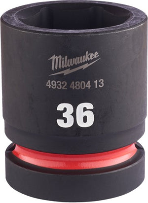 Milwaukee accessoires shockwave krachtdop hex 1'' kort 36 mm | 1 stuk - 4932480413