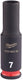 Milwaukee accessoires shockwave slagdop 1 4 diep 7mm | 1 stuk - 4932480256