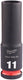 Milwaukee accessoires shockwave slagdop 3 8 diep 11mm | 1 stuk - 4932480285