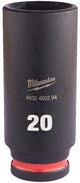 Milwaukee accessoires shockwave slagdop 3 8 diep 20mm | 1 stuk - 4932480294