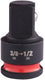 Milwaukee accessoires socket adaptor shockwave 3 8 to 1 2 | 1 stuk - 4932480300