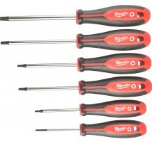 Milwaukee accessoires tri-lobe schroevendraaier torx set - 6pc - 4932471809