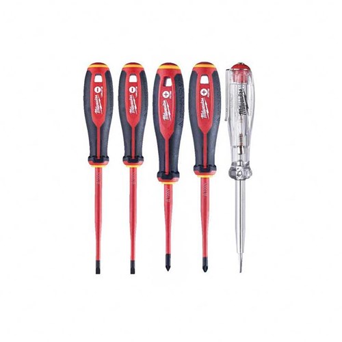 Milwaukee accessoires tri-lobe vde schroevendraaier set -5pc - 4932478737