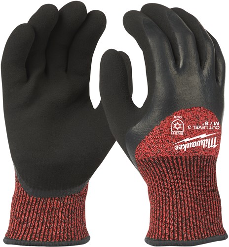 Milwaukee accessoires winter werkhandschoenen snijklasse 3 c - m 8 | 1 paar - 4932471347