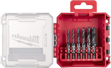 Milwaukee accessoires milwaukee boor tap combinatie | 1 4 hss-g | combi drill tap set - 4932498267