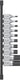 Milwaukee doppenset | 1 2 four flat™ hex | 4 op rail | 10-delig - 4932480853