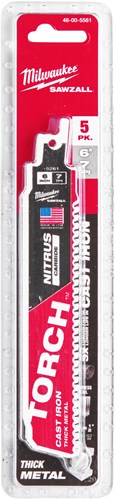 Load image into Gallery viewer, Milwaukee accessoires milwaukee heavy duty torch™ met nitrus carbide™ | tct torch nitrus 150mm x 8 tpi | 5 pc - 48475561
