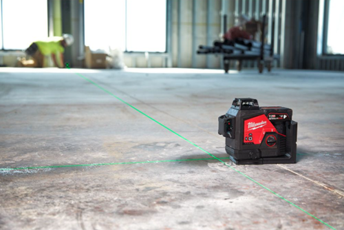 Load image into Gallery viewer, Milwaukee m12 3pl-401c kruislijnlaser | met 3 groene 360° laser cirkels | 12v | 4.0ah | li-ion - 4933478102
