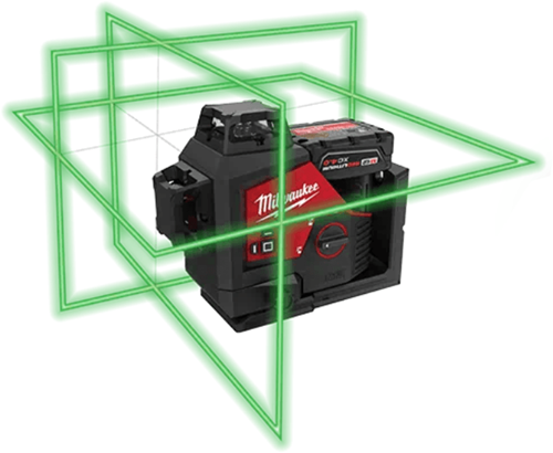 Load image into Gallery viewer, Milwaukee m12 3pl-401c kruislijnlaser | met 3 groene 360° laser cirkels | 12v | 4.0ah | li-ion - 4933478102
