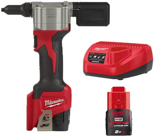 Afbeelding laden in galerijviewer, Milwaukee m12 bprt-201x blindklinknagel tang 12v (1x 2.0ah accu) - 4933464405
