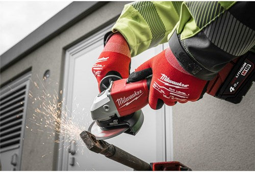 Milwaukee m18 blsag125x-402x | m18™ koolborstelloze 125mm haakse slijper met schuifschakelaar - 4933492644