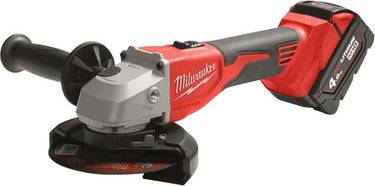 Milwaukee m18 blsag125x-402x | m18™ koolborstelloze 125mm haakse slijper met schuifschakelaar (2x 4.0ah accu's) - 4933492644