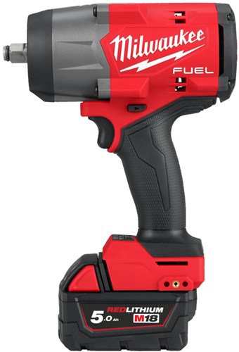 Load image into Gallery viewer, Milwaukee m18 fhiw2f12-502x m18 fuel™ slagmoersleutel 1 2 high trq, 1491nm frictiering, 2 x 5,0 ah - 4933492783
