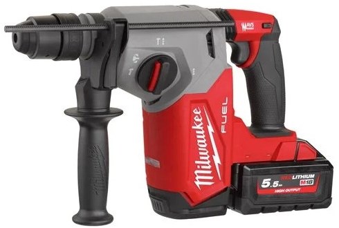 Afbeelding laden in galerijviewer, Milwaukee m18 fhx-552x | sds-plus accu-boorhamer | 4-standen | 26 mm | met fixtec (2x 5.5ah accu) - 4933478889
