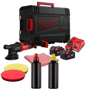 Milwaukee m18 frop15-502x kit | accu excentrische polijstmachine | 2 x 5.0 ah accu + snellader |incl. accessoires | in hd-box - 4933492352 4933492352